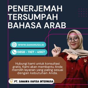 PENERJEMAH TERSUMPAH BAHASA ARAB