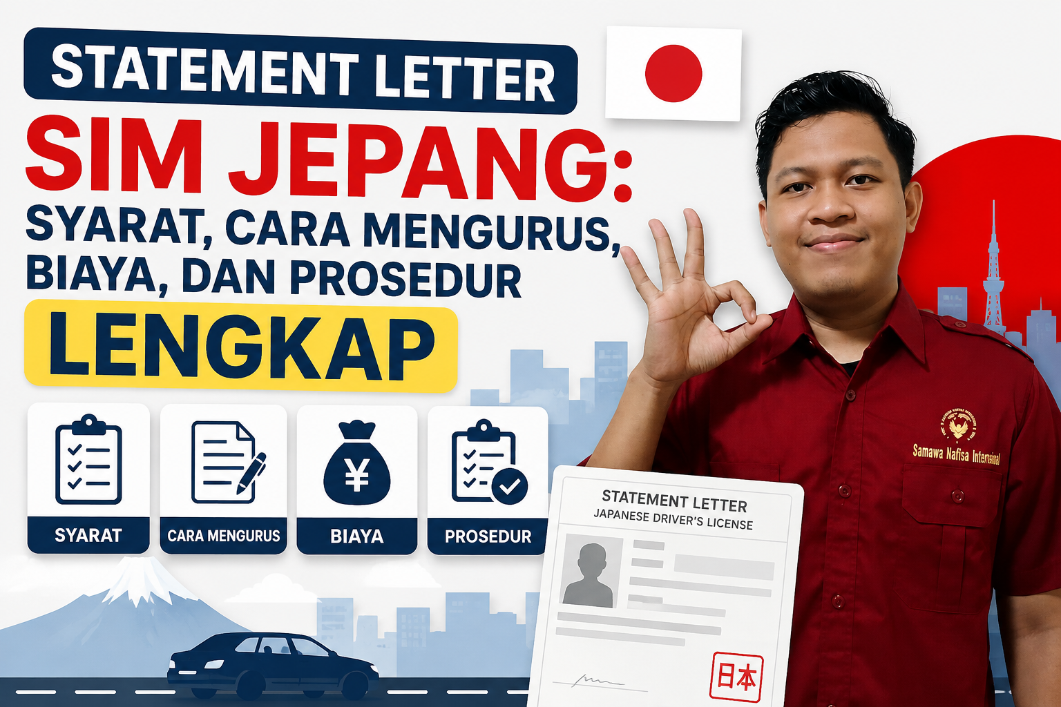 Statement Letter SIM Jepang: Syarat, Cara Mengurus, Biaya, dan Prosedur Lengkap